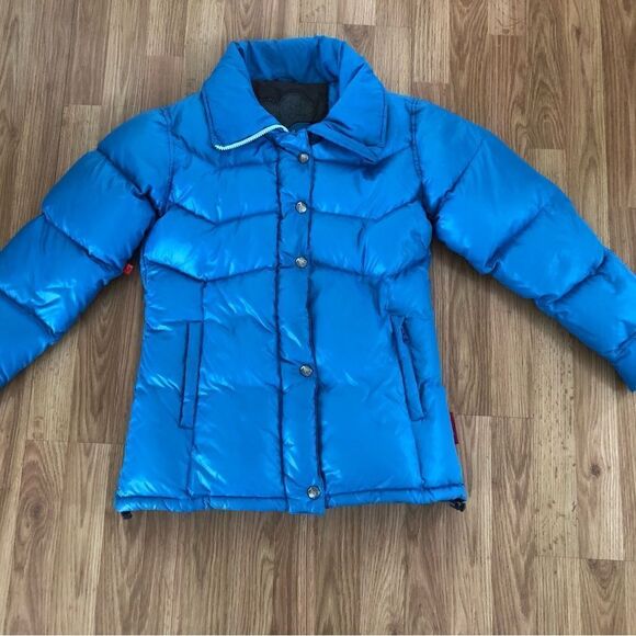 Holden Azure Blue Premium Luxe 80/20 Down Filled Puffer Jacket - Picture 3 of 10